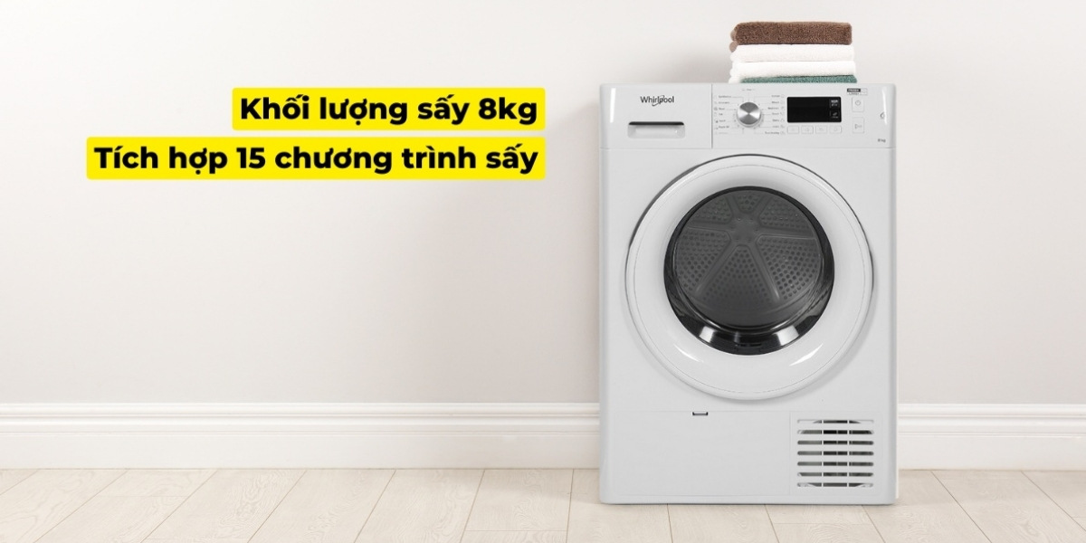 Khối lượng sấy 8kg phù hợp dành cho những gia đình lớn