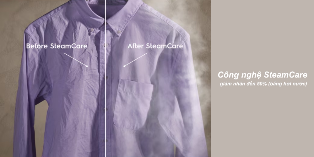 Máy Sấy Bơm Nhiệt EDH902R9SC giảm nhăn đến bằng hơi nước