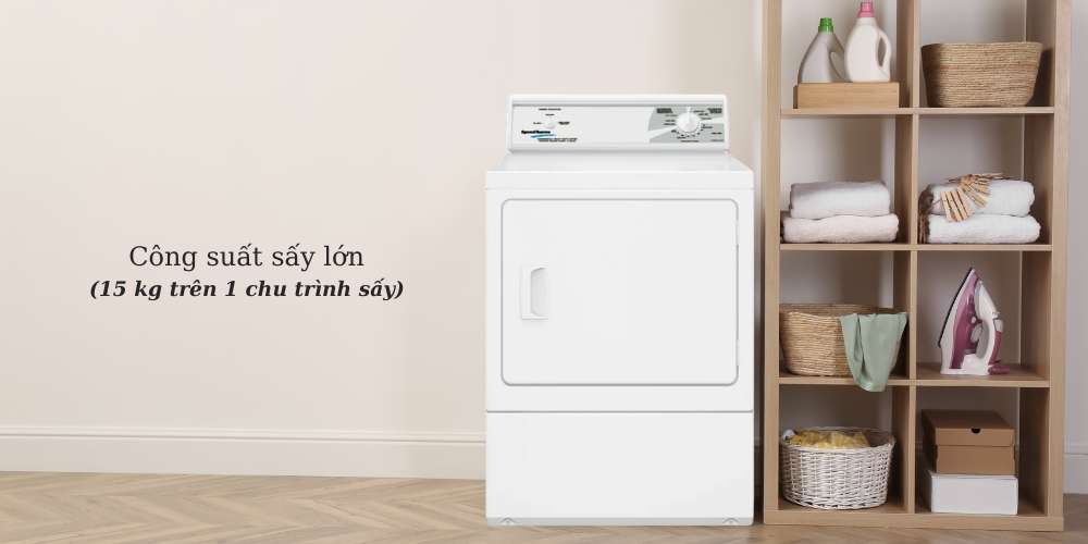 Máy Sấy Speed Queen LDE3TRGS461NW22 có thể sấy 15kg quần áo