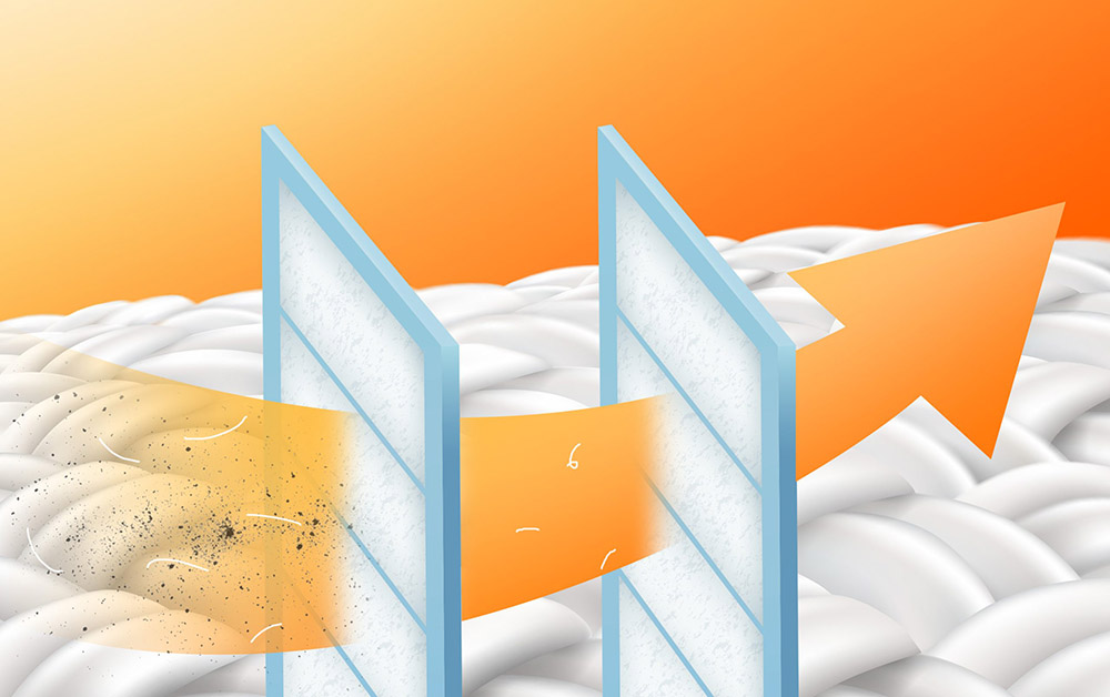 Máy Sấy TD-P9HG1 loại bỏ hiệu quả xơ vải và bụi bẩn