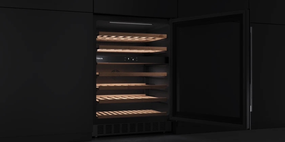 Tủ Ướp Rượu Teka RVU 20046 GBK cửa kính đảo chiều linh hoạt