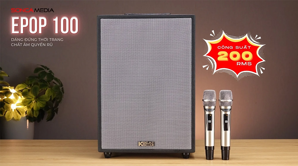 Loa Karaoke di động xách tay ACNOS SONCAMEDIA ePOP 100