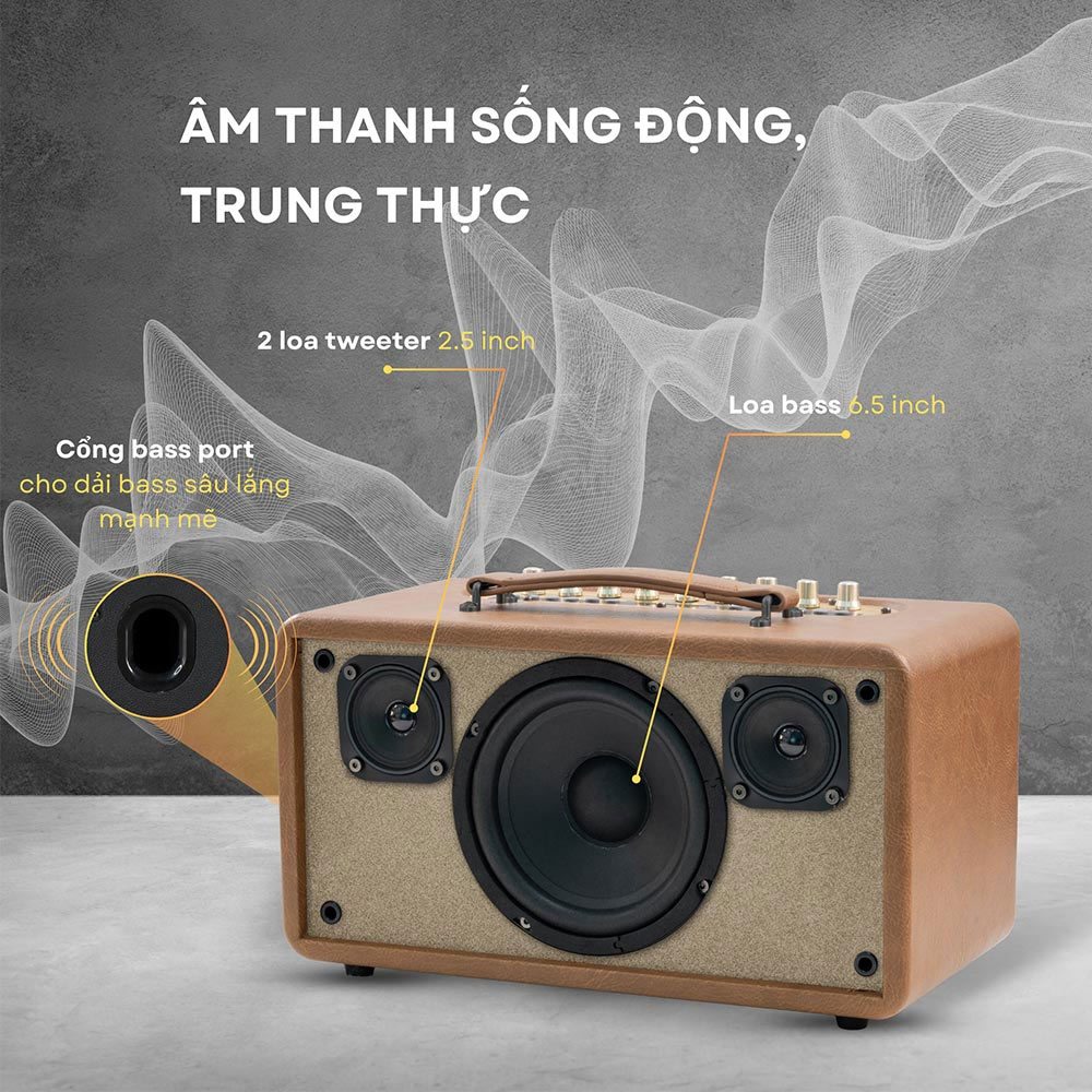 Sức mạnh âm thanh là điểm nổi bật của loa karaoke xách tay iCore