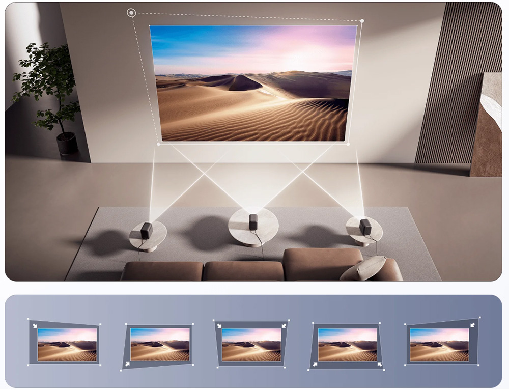 Cân chỉnh khung hình tự động máy chiếu Xiaomi Smart Projector L1 EU