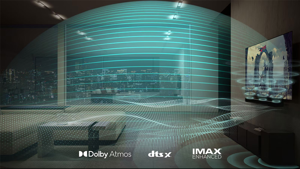 Tận hưởng âm thanh chất lượng cao Dolby Atmos và DTS:X