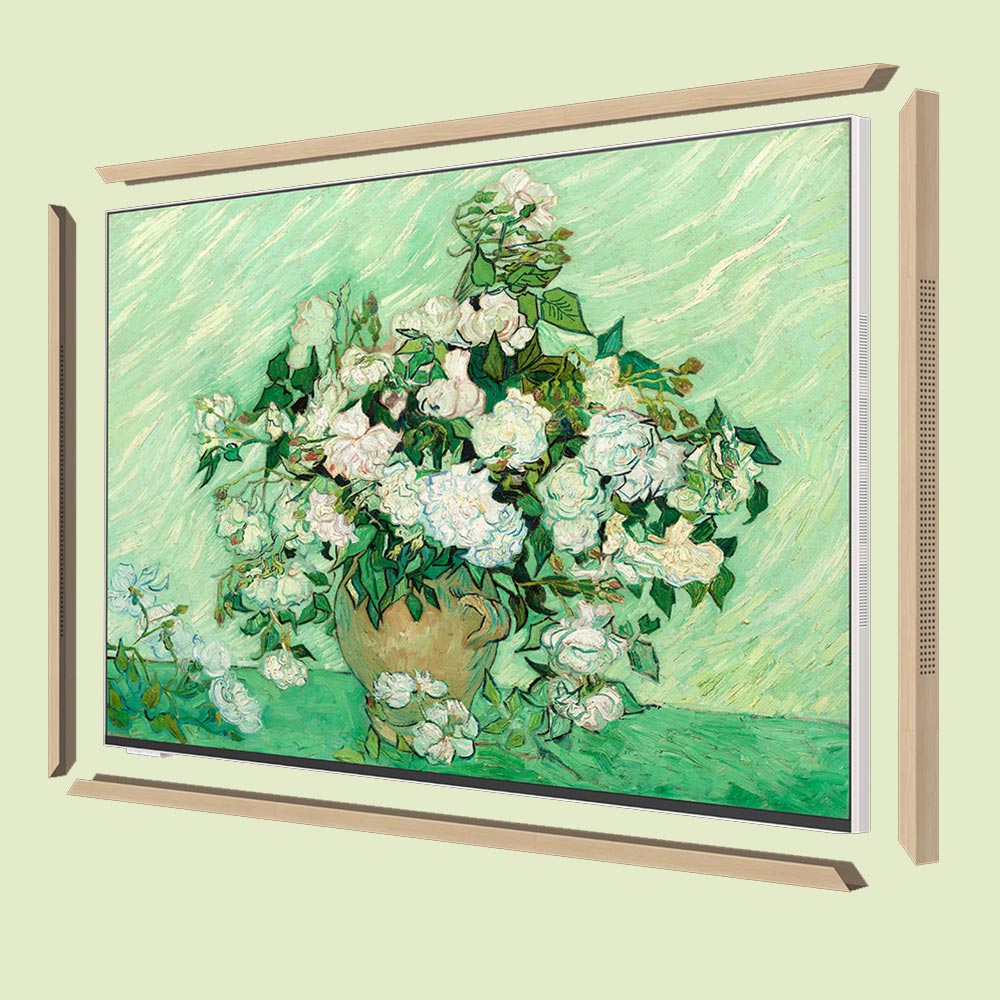 Hướng dẫn lắp đặt khung tranh Coocaa TV 55 Inch vân gỗ sáng