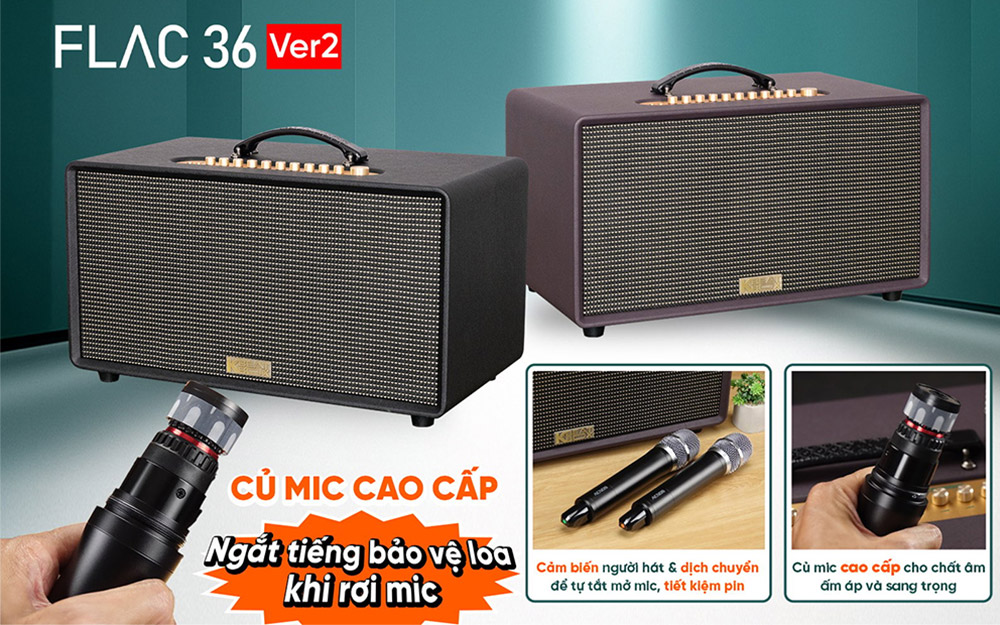 Đi kèm micro thông minh tiết kiệm pin