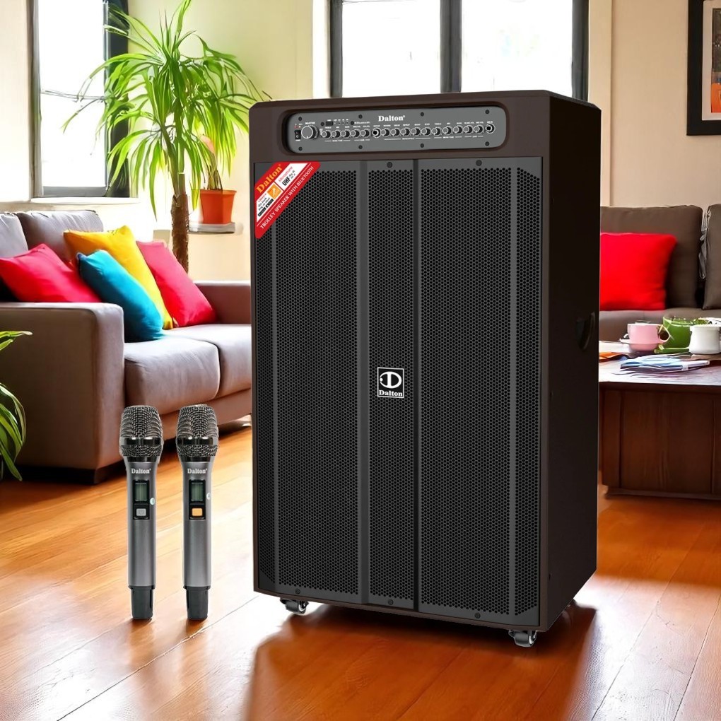 Loa kéo điện Dalton 6 Tấc TS-21A2000 đi kèm micro UHF