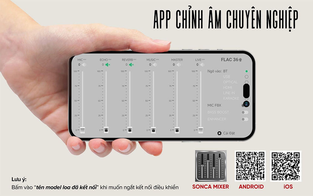 Tinh chỉnh âm thanh chi tiết qua SONCA MIXER