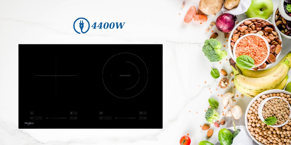 Bếp Điện Từ - Hồng Ngoại Whirlpool ACH7324/BLV với tổng công suất 4400W