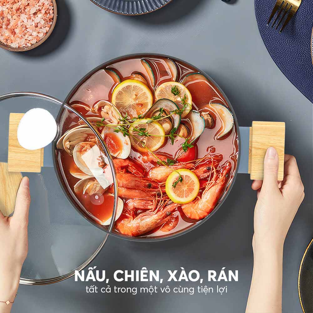 Bộ Nồi Chảo Nature EL-5206MG04 có nhiều kích cỡ khác nhau