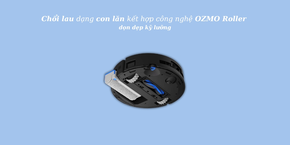 Chổi lau dạng con lăn kết hợp công nghệ OZMO Roller