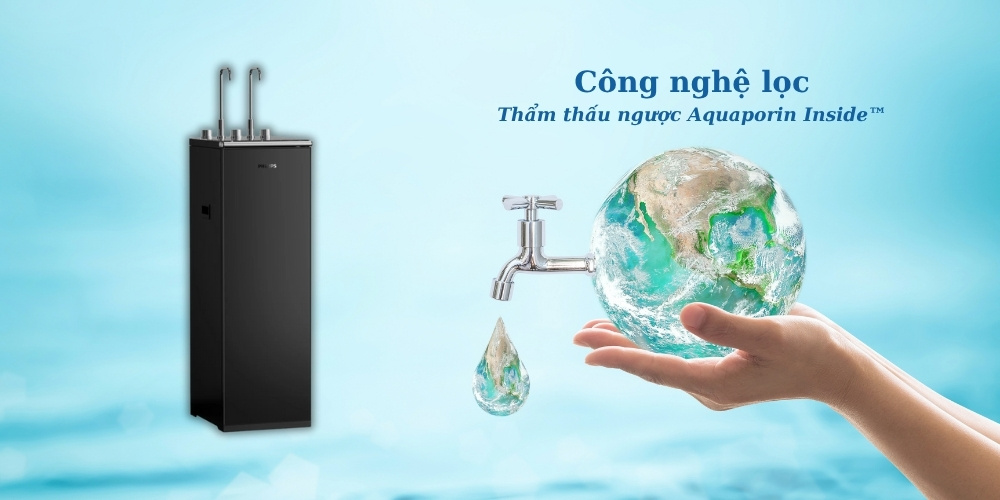 Công nghệ lọc thẩm thấu ngược Aquaporin Inside trên máy lọc nước Philips ADD8922/74