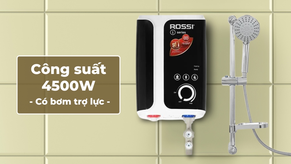 Máy có công suất mạnh mẽ, có bơm trợ lực