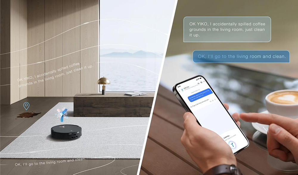 Kết nối thông minh với ứng dụng Ecovacs Home và trợ lý ảo YIKO-GPT