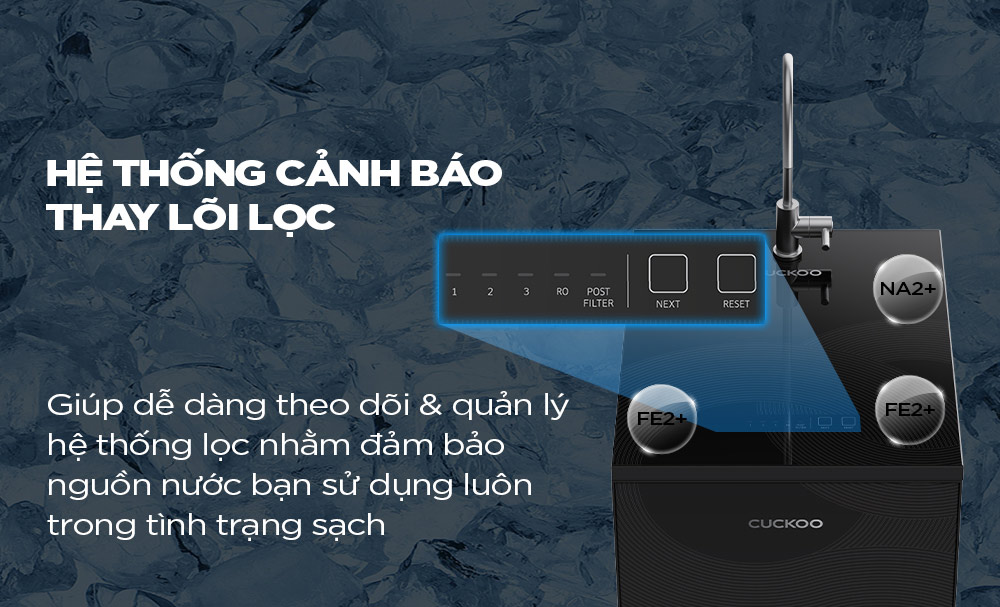 Hệ thống cảnh báo thay lõi Cuckoo CP-CRPV1101S/BKVNCV