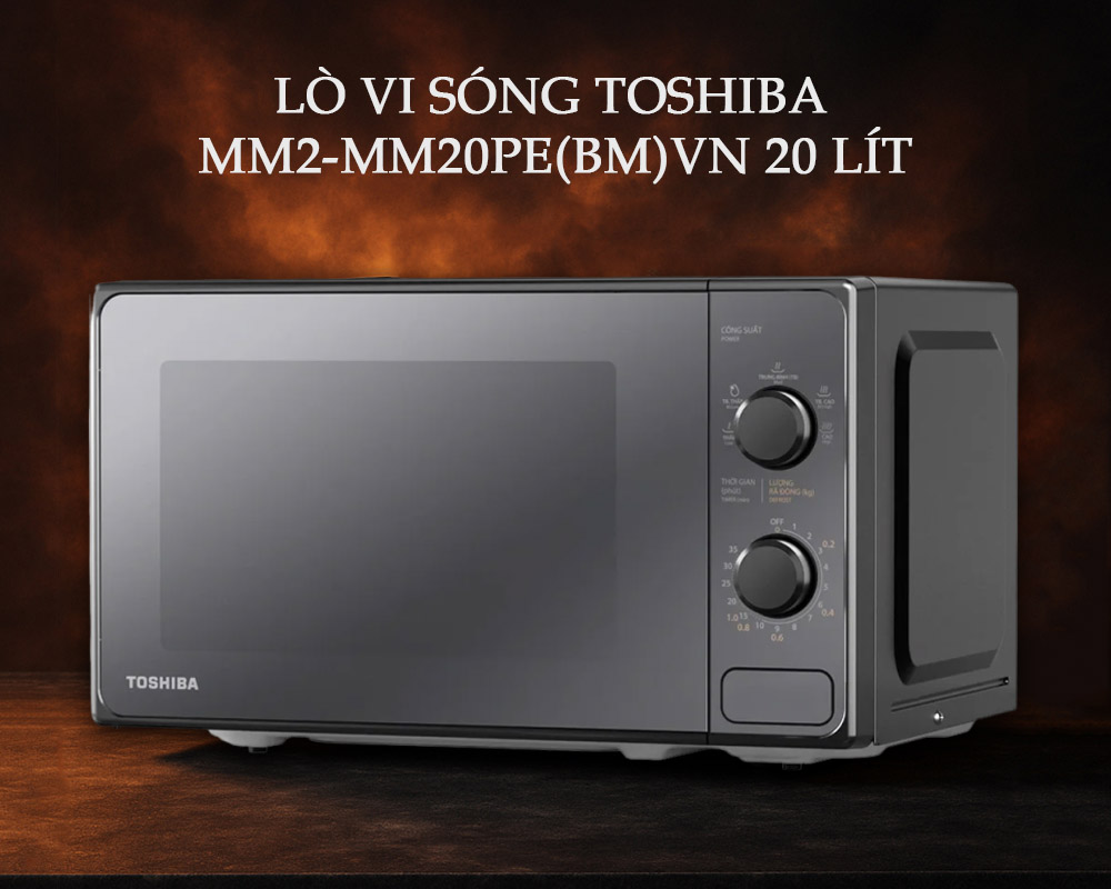 Thiết kế hiện đại của Lò Vi Sóng Toshiba MM2-MM20PE(BM)VN 