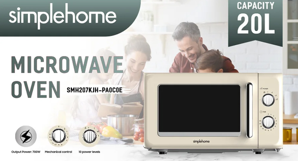 Lò Vi Sóng Simplehome P70H20L-KSB tiết kiệm thời gian nấu