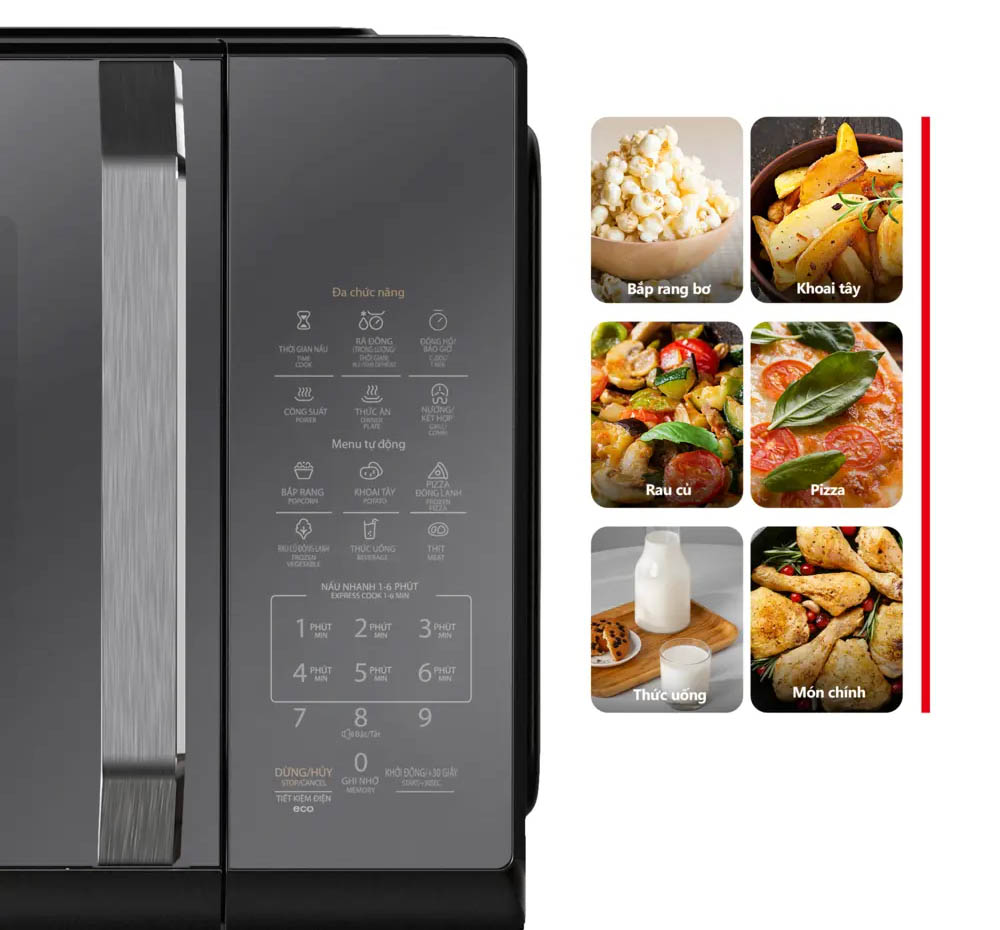 Lò vi sóng Toshiba MW3-EG26PE(BM) có 7 thực đơn tự động