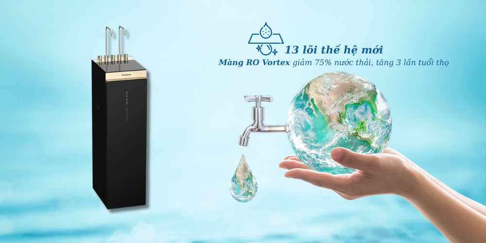 Máy Lọc Nước Kangaroo KGRP13A201E3 có 13 lõi thế hệ mới
