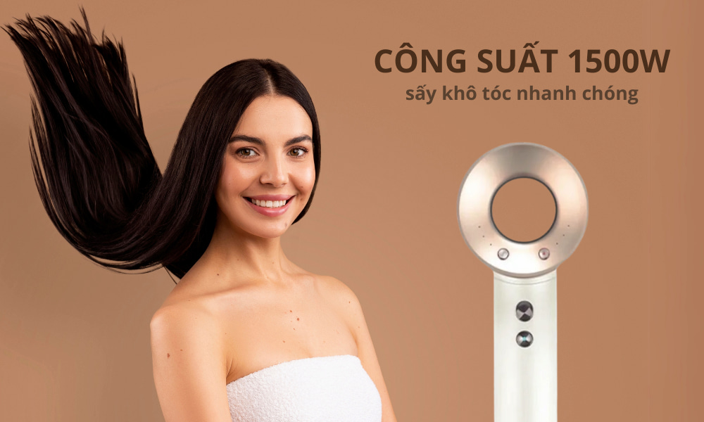 Máy sấy tóc Ion âm Simplehome HG01 có công suất 1500W