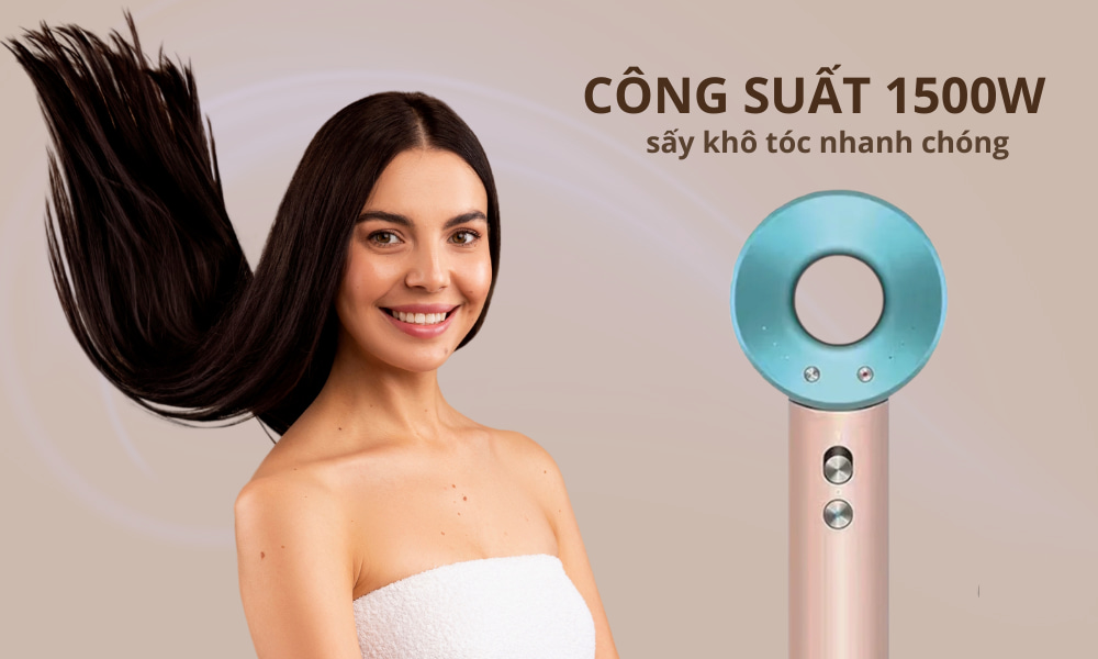 Máy sấy tóc Ion âm Simplehome HG01 có công suất 1500W