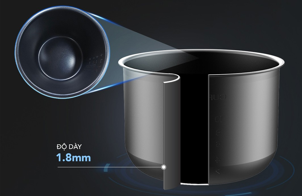 Nồi Áp Suất Điện Funiki HPC6855 5 Lít ngăn ngừa tình trạng bong tróc