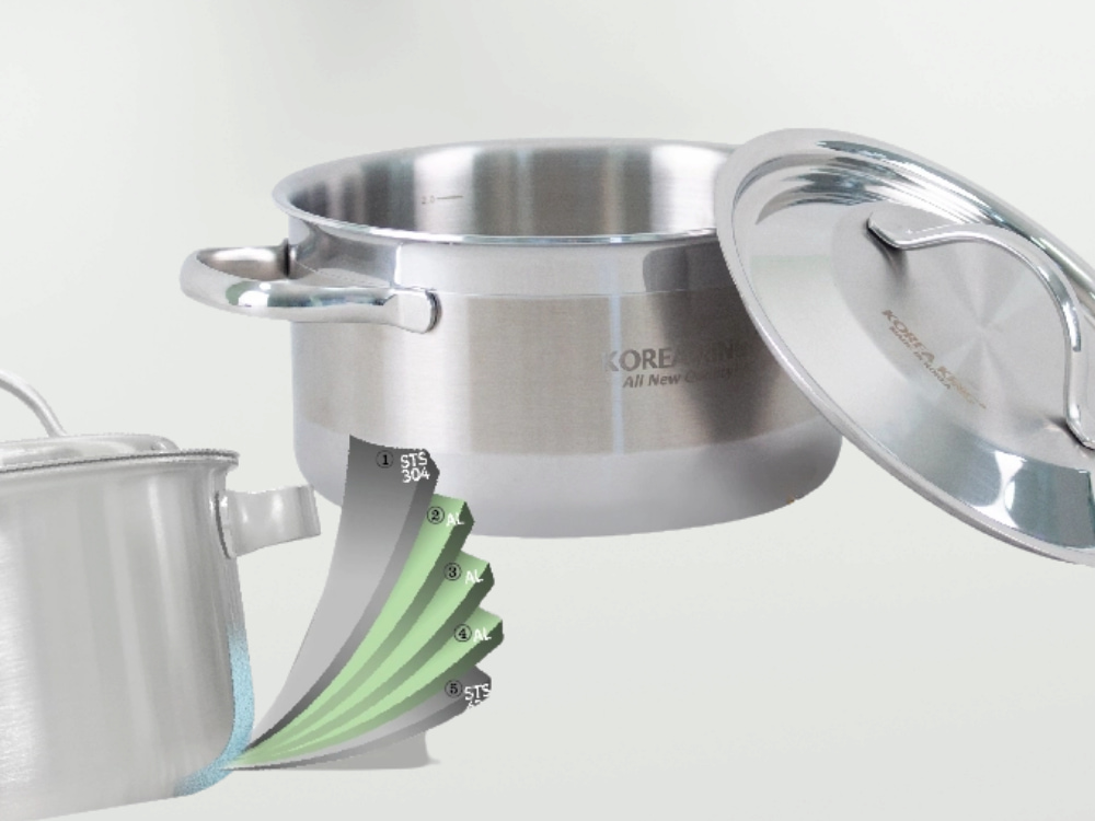 Nồi Korea King KP-20S5PLY 3 lít với chất liệu inox cao cấp