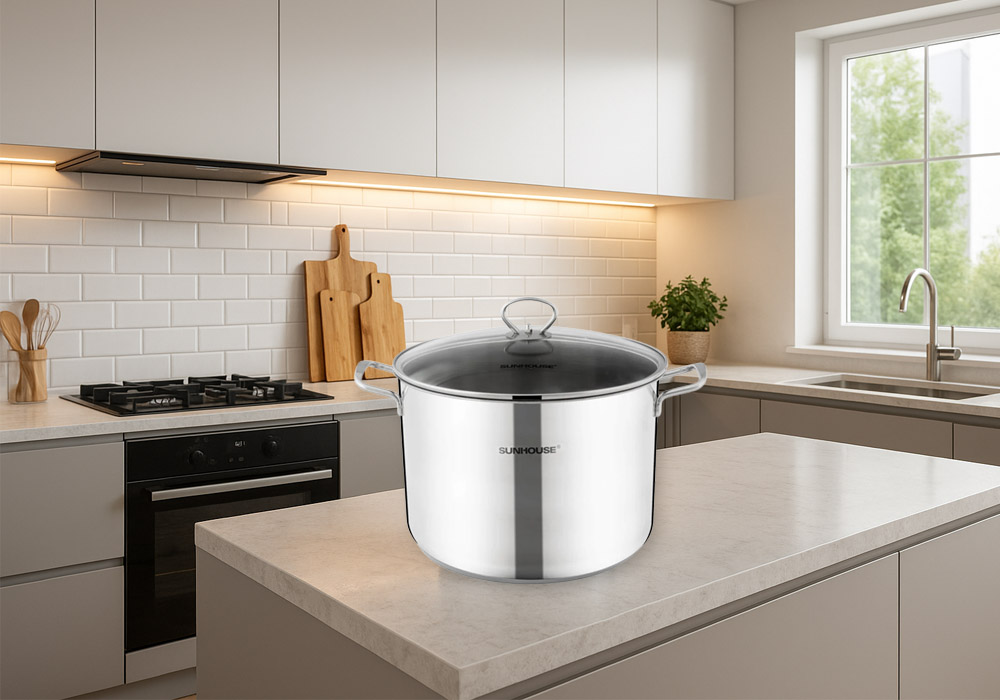 Nồi Luộc Gà Inox 3 Đáy Sunhouse SH28LG tô điểm thêm cho không gian bếp