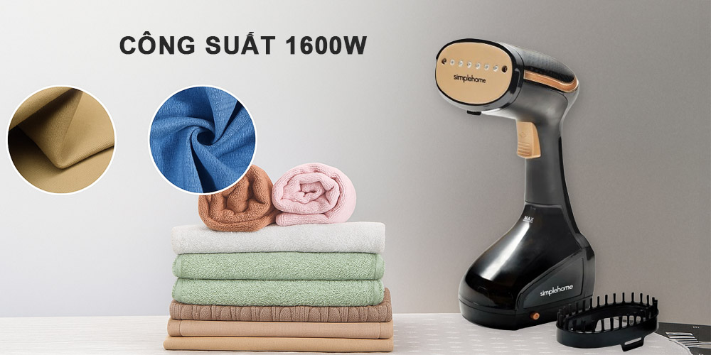 Bàn Ủi Hơi Nước Simplehome SWS-507A làm phẳng quần áo nhanh chóng