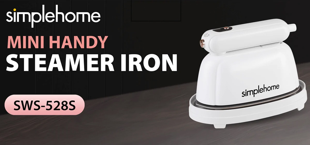 Thiết kế hiện đại của Bàn Ủi Hơi Nước Cầm Tay Simplehome SWS-528S