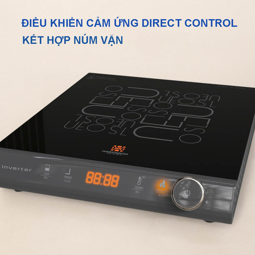 Bảng điều khiển cảm ứng Direct Control kết hợp núm vặn