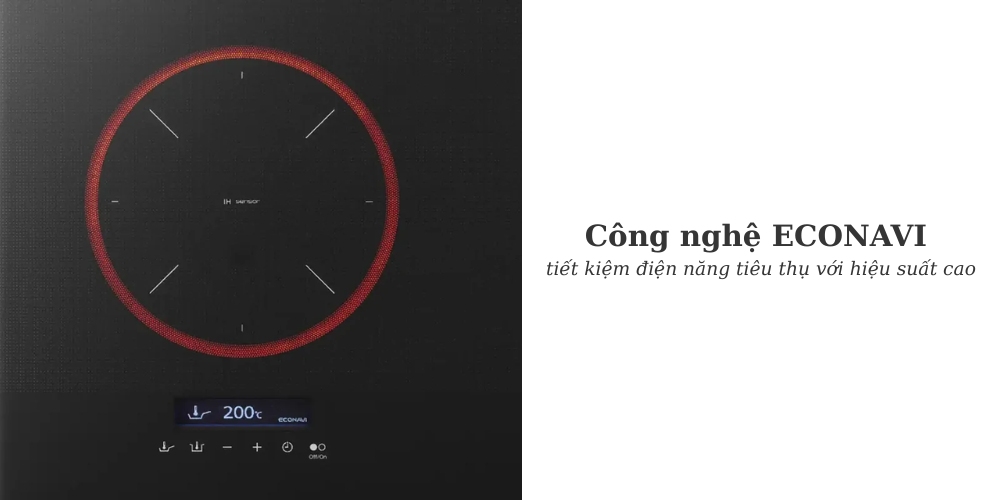 Bếp Điện Từ Đôi Panasonic KY-A1W70KRA tiết kiệm điện năng