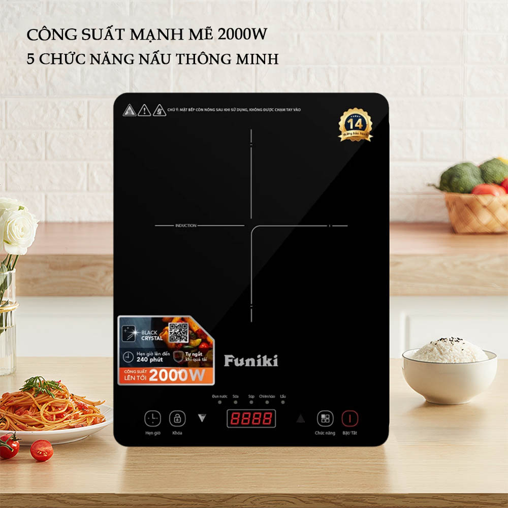 Bếp Điện Từ Đơn Funiki HSD8138 có công suất 2000W