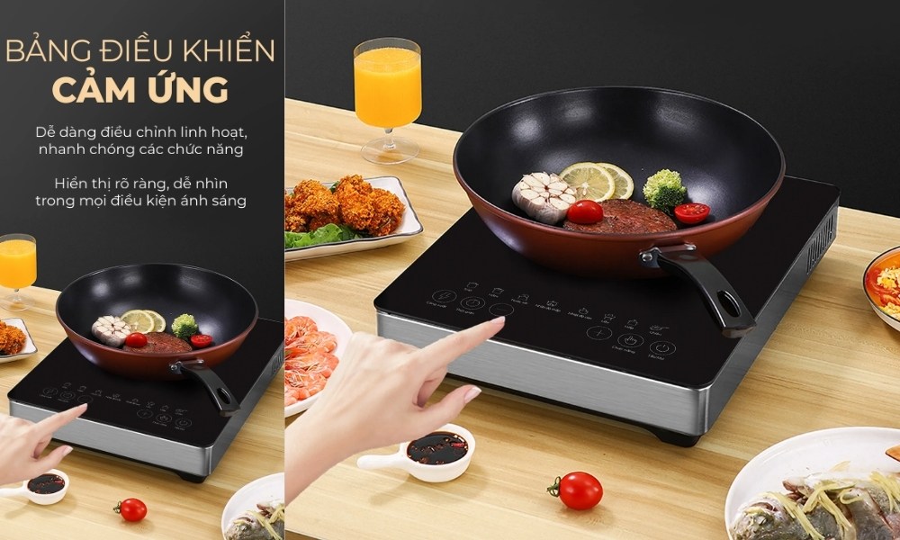 Bếp Điện Từ Magic A-52 có bảng điều khiển cảm ứng