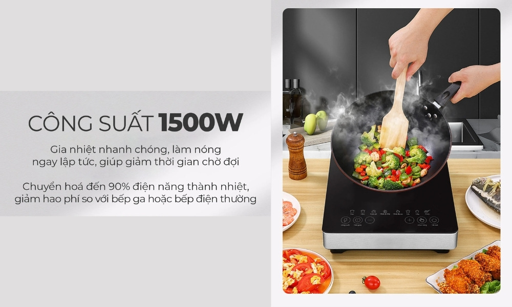 Bếp Điện Từ Magic A-52 với công suất 1500W