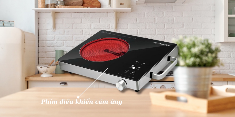 Bếp hồng ngoại đơn Kitchenlux P45-1 2000W có phím điều khiển cảm ứng