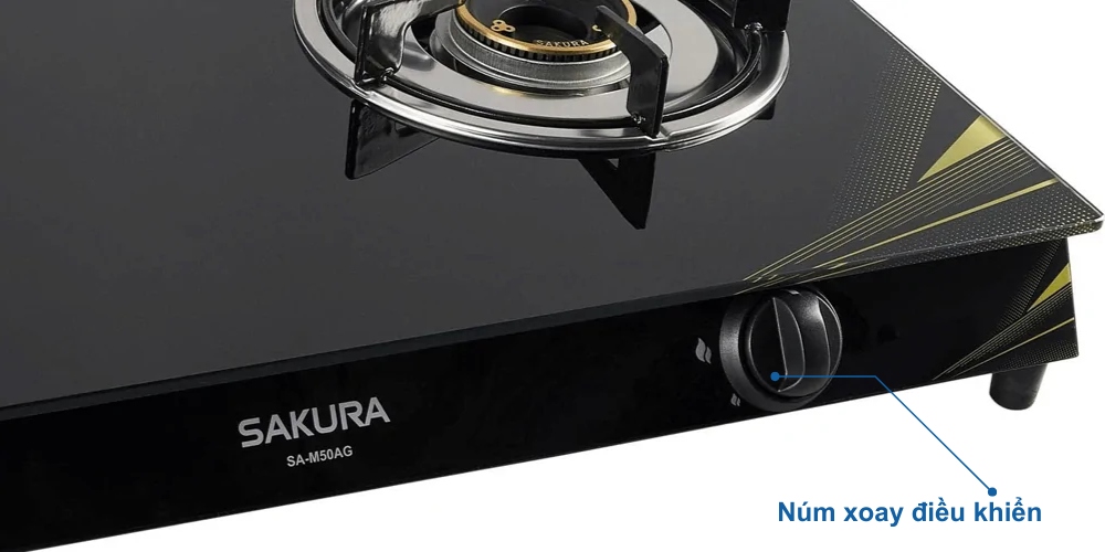 Bếp Sakura SA-M50AG đơn giản, dễ dàng sử dụng