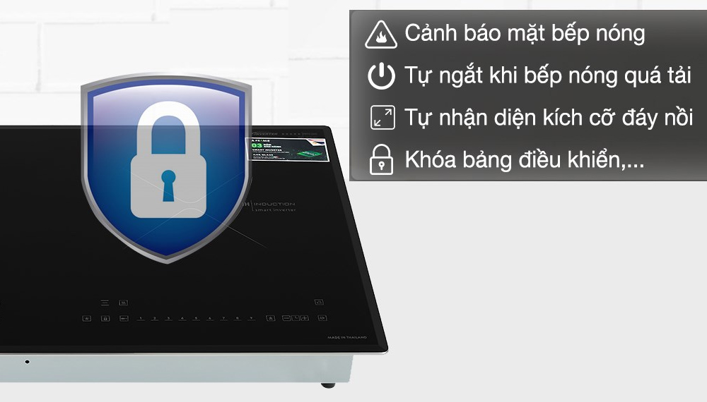 Bếp Từ Đôi Pramie PRTH-2203 mang đến trải nghiệm nấu nướng an toàn