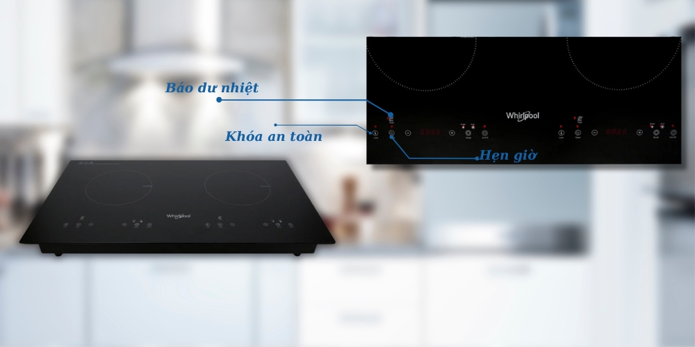 Bếp Whirlpool ACT752/BLV có tiện ích và tính năng an toàn