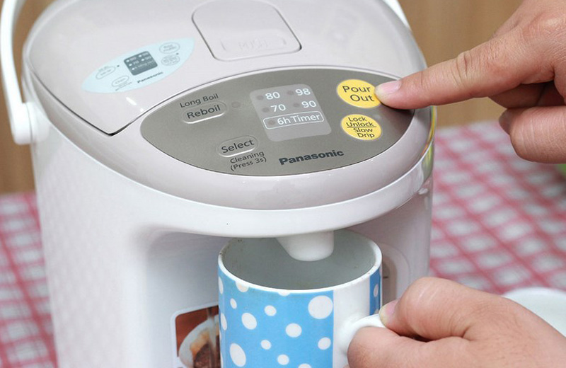 Bình thủy điện Panasonic mang đến sự an tâm khi sử dụng 