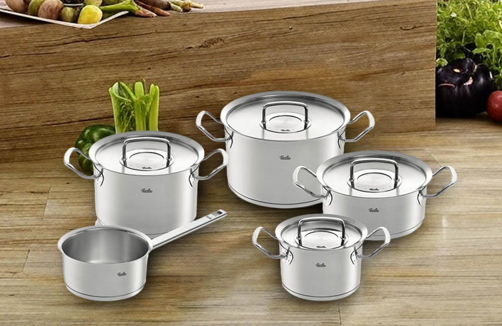 Bộ Nồi 5 Món Fissler OPC2 Nắp Inox - Xuất Xứ Đức