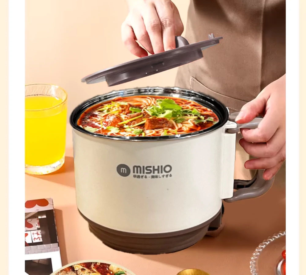 Ca nấu đa năng Mishio MK392 phù hợp với nhu cầu nấu ăn nhanh gọn