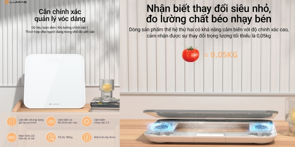 Cân Lumias Scale G25 có trọng lượng tải 180kg