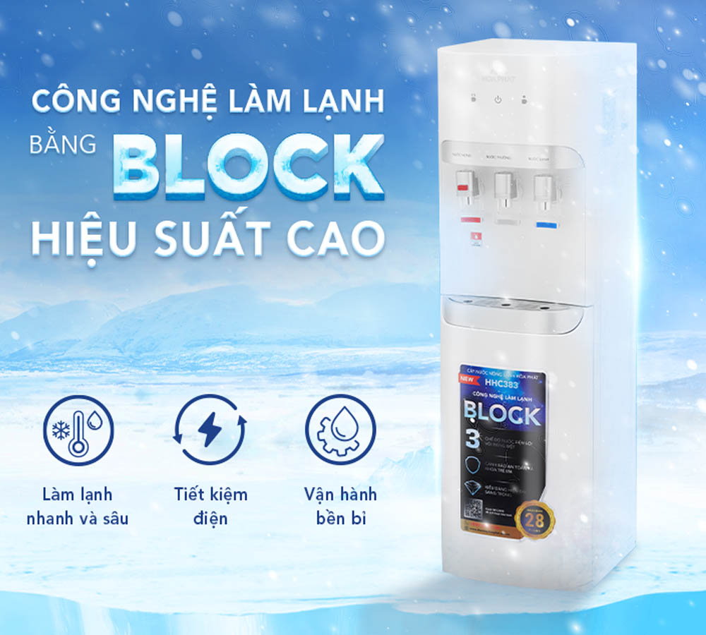 Công nghệ làm lạnh Block mang lại khả năng làm lạnh nhanh chóng 