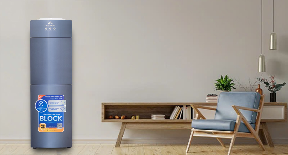 Thiết kế hiện đại của Cây Nước Nóng Lạnh Úp Bình Hòa Phát HTL258 