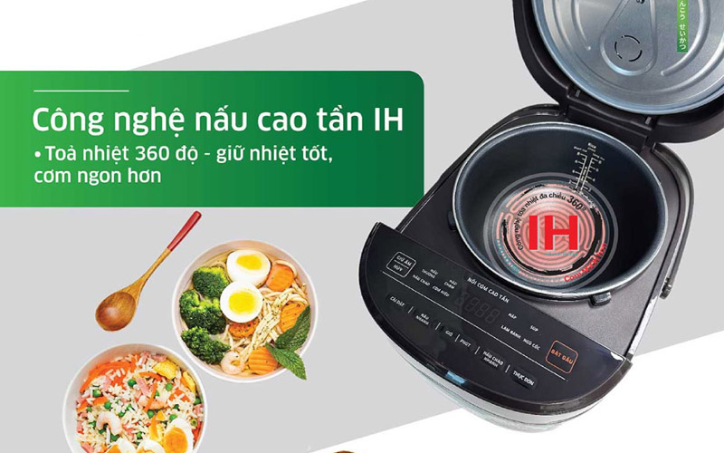 Kangaroo ứng dụng công nghệ IH ở dòng nồi cơm điện cao tần 