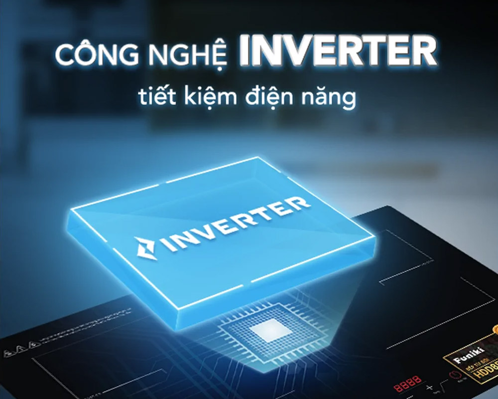Bếp Điện Từ Đôi Funiki HDD8525 được tích hợp công nghệ Inverter 