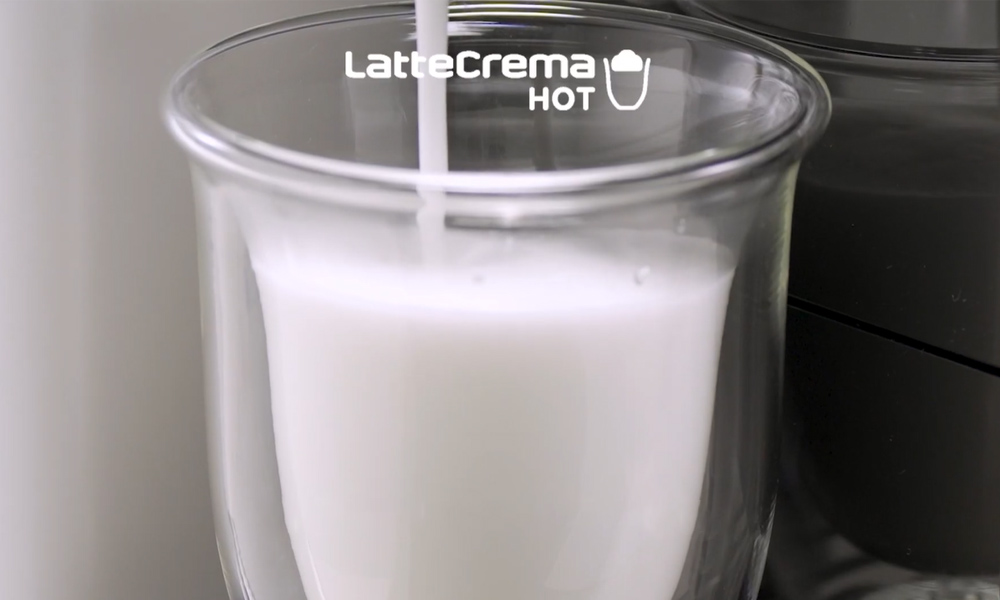 Công nghệ LatteCrema Hot tạo lớp bọt sữa mịn màng, béo ngậy 