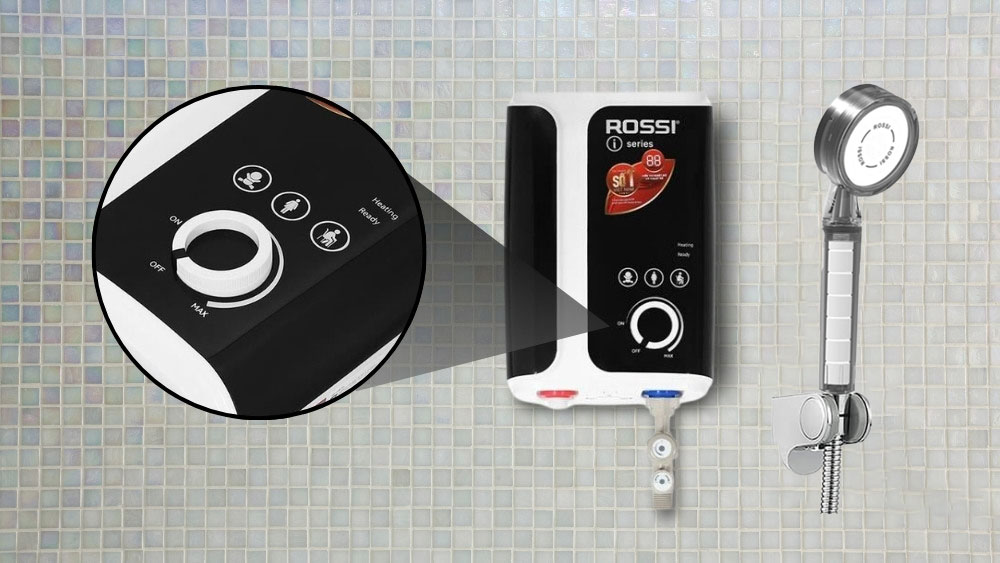 Điều chỉnh bằng núm vặn và cảm ứng, dễ thao tác